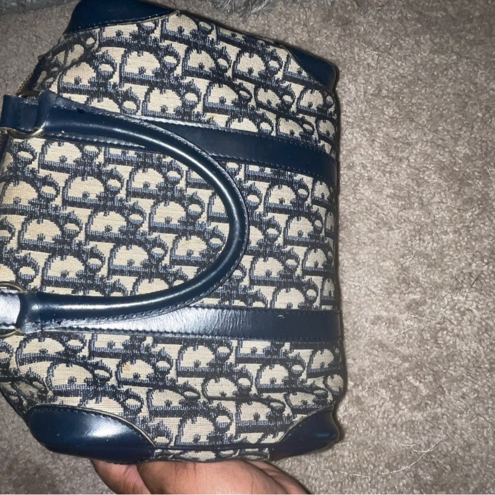 Vintage Dior Trotter bag in Navy Blue - Picture 6 of 6